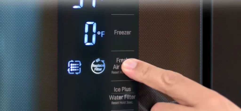 تنظیمات نمایشگر یخچال بوش