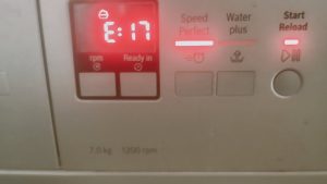 رفع ارور E17 ماشین لباسشویی بوش 